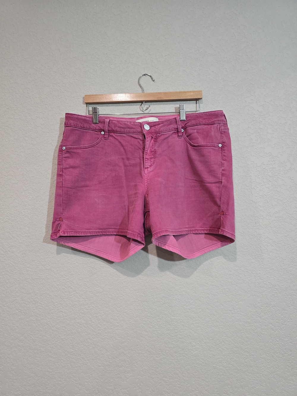 Slink Pink Denim Cutoff Shorts